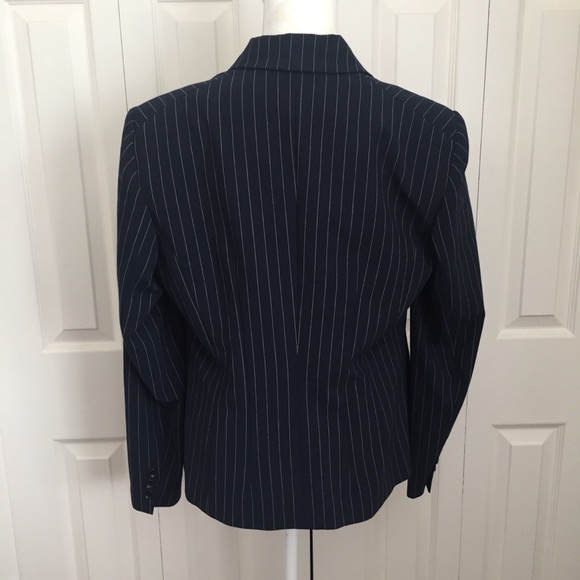 Body by Victoria | Navy Pinstripe Blazer - Picture 3 of 5